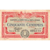 Gray & Vesoul - Pirot 62-15 - 50 centimes - Série B.54 - 1920 - Etat : TB