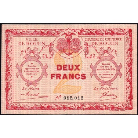 Rouen - Pirot 110-5 - 2 francs - Sans date - Etat : SPL