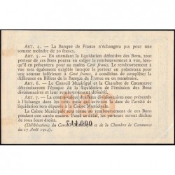 Rouen - Pirot 110-7 - 50 centimes - 1915 - Petit numéro - Etat : SPL