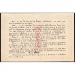 Rouen - Pirot 110-10 - 1 franc - 1915 - Petit numéro - Etat : SPL+