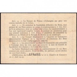 Rouen - Pirot 110-10 - 1 franc - 1915 - Etat : TTB+