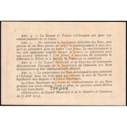 Rouen - Pirot 110-25 - 2 francs  - 1916 - Petit numéro - Etat : pr.NEUF