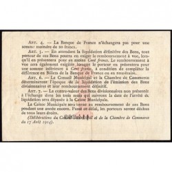 Rouen - Pirot 110-30 - 1 franc - 1917 - Etat : SUP