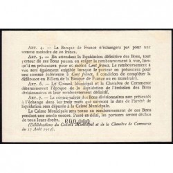 Rouen - Pirot 110-32 - 2 francs - 1917 - Petit numéro - Etat : SPL