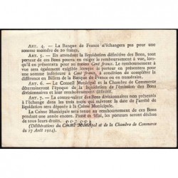 Rouen - Pirot 110-35 - 1 franc - 1917 - Signature tronquée - Etat : TTB+