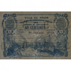 Rouen - Pirot 110-37 - 50 centimes - 1918 - Etat : SPL