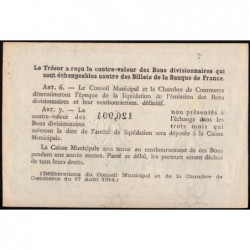 Rouen - Pirot 110-37 variété - 50 centimes - 1918 - Etat : SPL