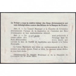 Rouen - Pirot 110-39 - 1 franc - 1918 - Etat : SPL
