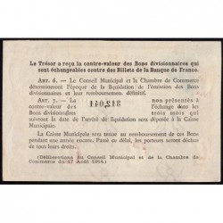 Rouen - Pirot 110-39 variété - 1 franc - 1918 - Etat : SPL