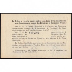 Rouen - Pirot 110-50 - 1 franc - 1920 - Etat : SPL+