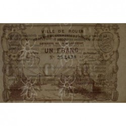 Rouen - Pirot 110-50 - 1 franc - 1920 - Etat : SPL+