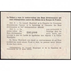 Rouen - Pirot 110-52 - 2 francs - Petit numéro 000,163 - 1920 - Etat : SUP+