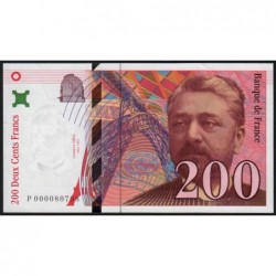 F 75-01 - 1995 - 200 francs - Eiffel - Série P - Etat : SPL