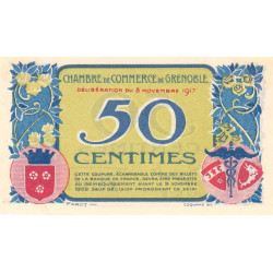 Grenoble - Pirot 63-17 - 50 centimes - Série CB - 08/11/1917 - Etat : SPL