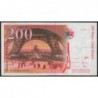 F 75-03a - 1996 - 200 francs - Eiffel - Série N - Etat : TTB-