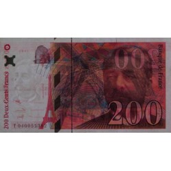 F 75-03a - 1996 - 200 francs - Eiffel - Série T - Etat : TB+
