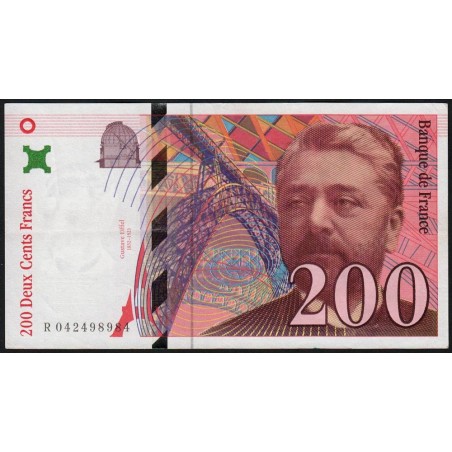 F 75-03a - 1996 - 200 francs - Eiffel - Série R - Etat : SUP