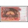 F 75-03b - 1996 - 200 francs - Eiffel - Série H - Etat : TTB-