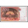 F 75-04a - 1997 - 200 francs - Eiffel - Série Q - Etat : TTB