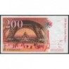 F 75-04b - 1997 - 200 francs - Eiffel - Série P - Etat : TTB+