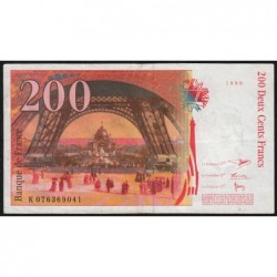 F 75-05 - 1998 - 200 francs - Eiffel - Série K - Etat : TTB+