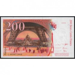 F 75-05 - 1999 - 200 francs - Eiffel - Série L - Etat : pr.NEUF