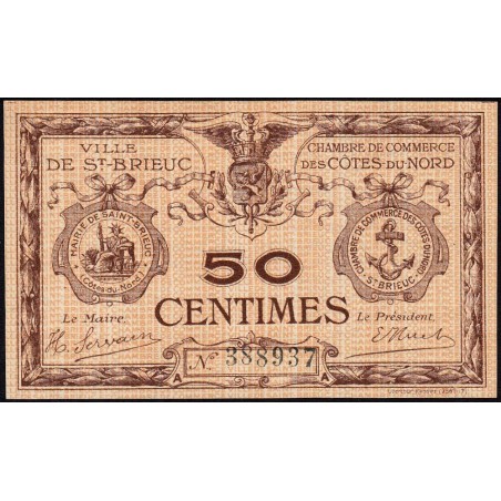 Saint-Brieuc - Pirot 111-11 - 50 centimes - Série A - Sans date - Etat : SPL