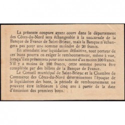 Saint-Brieuc - Pirot 111-13 - 50 centimes - Série C - Sans date - Etat : SUP+