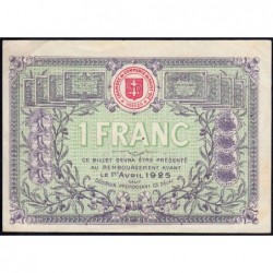 Saint-Dié - Pirot 112-19 - 1 franc - 01/04/1920 - Etat : SUP