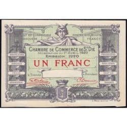 Saint-Dié - Pirot 112-20 - 1 franc - 01/04/1920 - Spécimen - Etat : SPL