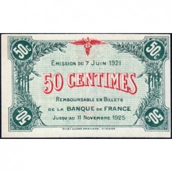 Saint-Dizier - Pirot 113-21 - 50 centimes - Série C - 07/06/1921 - Etat : SUP+