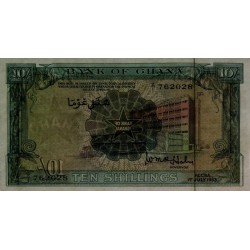 Ghana - Pick 1d - 10 shillings - Série Z/1 - 01/07/1963 - Etat : NEUF