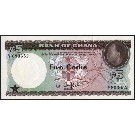 Ghana - Pick 6 - 5 cedis - Série N/1 - 1965 - Etat : NEUF