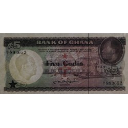 Ghana - Pick 6 - 5 cedis - Série N/1 - 1965 - Etat : NEUF