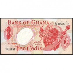 Ghana - Pick 12b - 10 cedis - Série E/1 - 08/01/1969 - Etat : SPL+