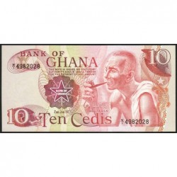 Ghana - Pick 16e - 10 cedis - Série M/1 - 02/01/1977 - Etat : NEUF