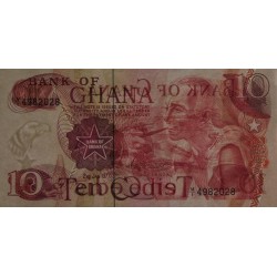 Ghana - Pick 16e - 10 cedis - Série M/1 - 02/01/1977 - Etat : NEUF