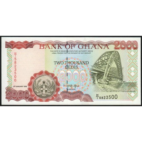 Ghana - Pick 30b - 2'000 cedis - Série H/1 - 06/01/1995 - Etat : NEUF