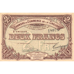 Gueret (Creuse) - Pirot 64-11 - 2 francs - Sans série - 2e émission - 26/10/1915 - Etat : TTB