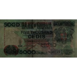 Ghana - Pick 34e - 5'000 cedis - Série BT - 01/07/2000 - Etat : SUP+