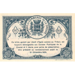 Guéret - Creuse - Pirot 64-13 - 50 centimes - Série A - 3e émission - 15/06/1917 - Etat : SUP+