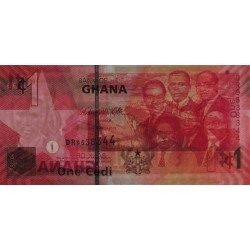 Ghana - Pick 37c_1 - 1 cedi - Série DR - 06/03/2010 - Etat : NEUF