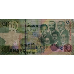 Ghana - Pick 39b - 10 cedis - Série RU - 06/03/2010 - Etat : NEUF