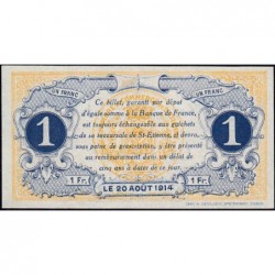 Saint-Etienne - Pirot 114-1 - 1 franc - Série S - 20/08/1914 - Etat : pr.NEUF