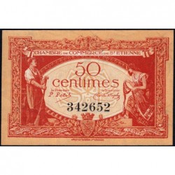 Saint-Etienne - Pirot 114-6 - 50 centimes - Sans Série - 12/01/1921 - Etat : TTB+