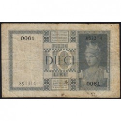 Italie - Pick 25a - 10 lire - 1935 - An XIII - Etat : TB