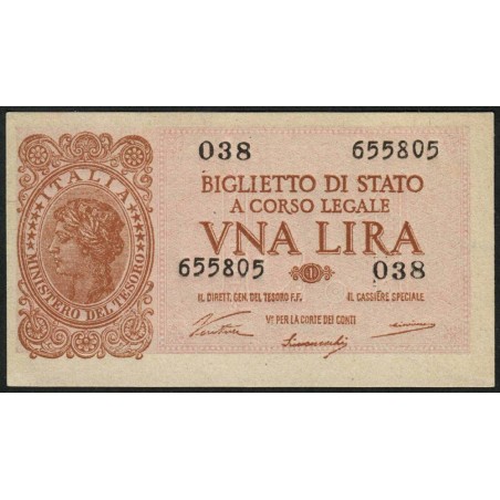 Italie - Pick 29a - 1 lira - 1946 - Etat : NEUF