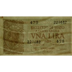 Italie - Pick 29b - 1 lira - 1950 - Etat : SPL-