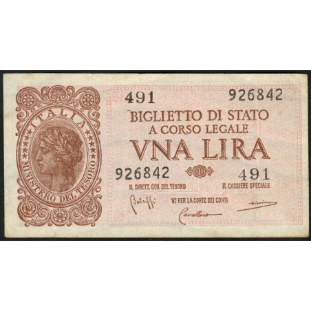 Italie - Pick 29b - 1 lira - 1950 - Etat : SUP+