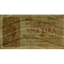 Italie - Pick 29b - 1 lira - 1950 - Etat : SUP+